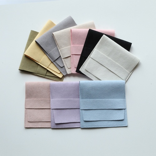 8cm Luxury Microfiber Jewelry Gift Envelope Jewelry Bags