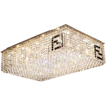 Modern Indoor Crystal Square Ceiling Lamp Chandelier 51225