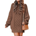 Women's Casual Knitted Oversized Sweater Dress