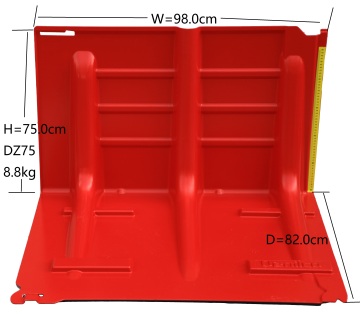 Scheda di barriera alluvione 75 cm di altezza dell'acqua barriera