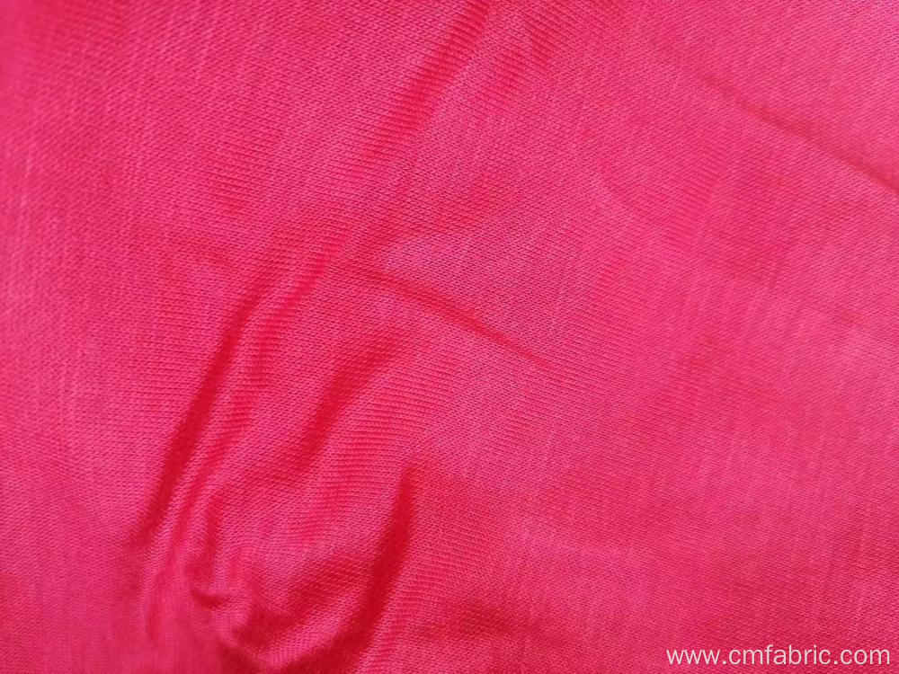 Knitted 100% Rayon Single Jersey plain dyed fabric