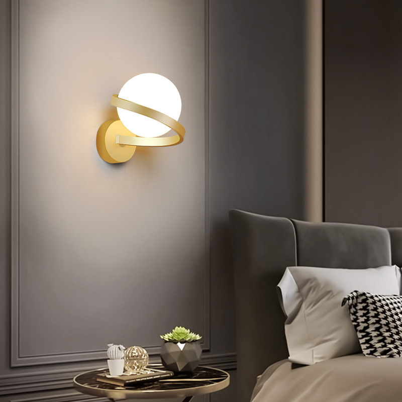 W250835 Wall lamp spiral arm opal glass (9)