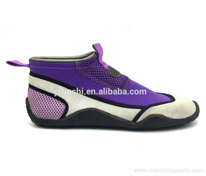 Neoprene rubber womens casual beach mesh shoes