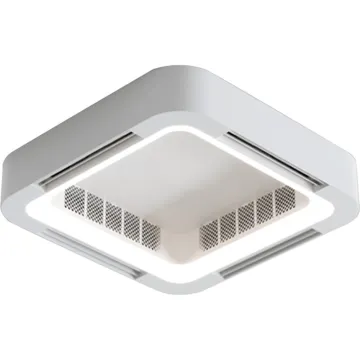 Smart Ceiling Lamp with APP Control, LED Chandelier, Ceiling Fan, and Metal Design - Latest Bladeless Model