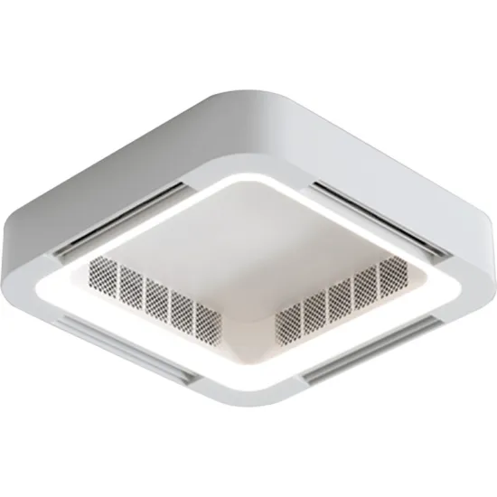 Smart Ceiling Lamp with APP Control, LED Chandelier, Ceiling Fan, and Metal Design - Latest Bladeless Model