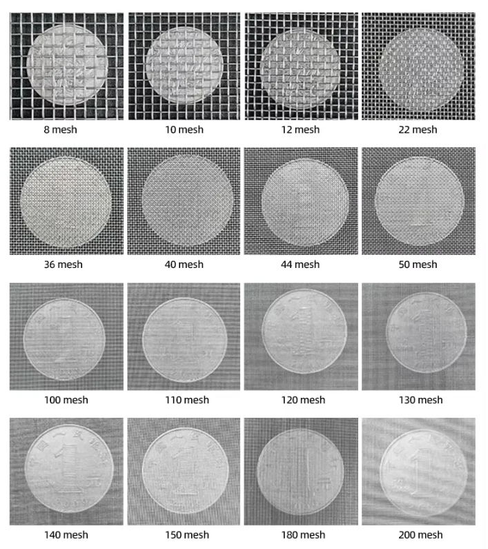 SS 316 mesh count