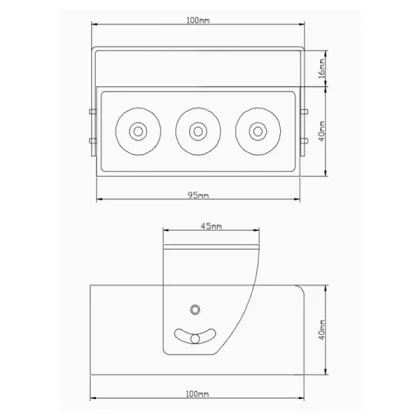 15W High-Brightness LED Fill Light for CCTV Accessories - Security Enhancement