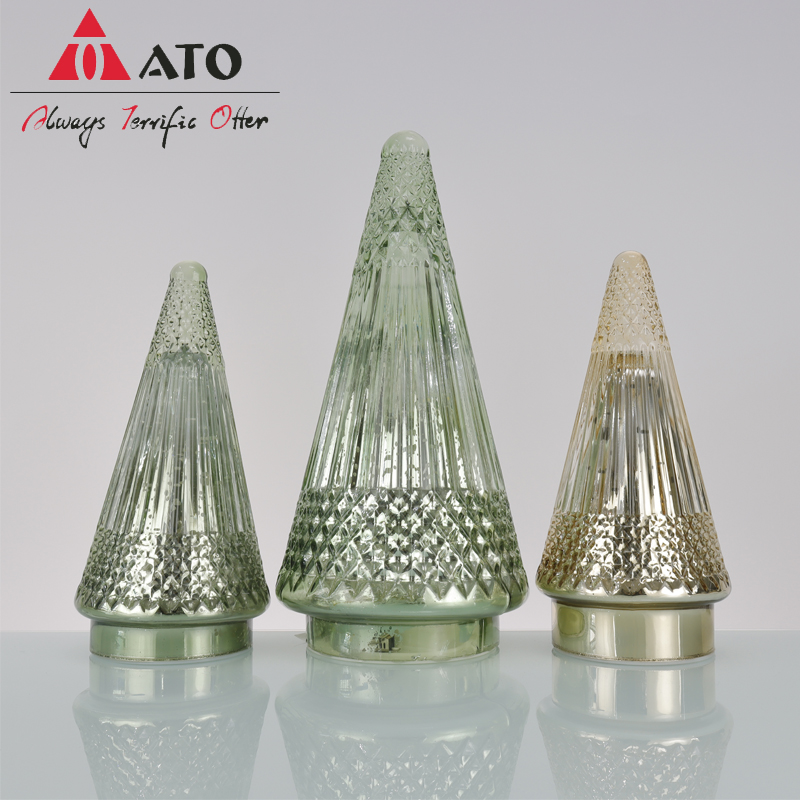 ATO Christmas Decoration Supplies Glass Tree Home Decor