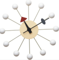 Replika jam dinding bola putih George Nelson