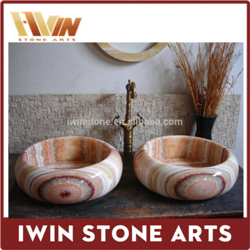 Natural marble stone cheap western bathroom stone wash basin sinks price