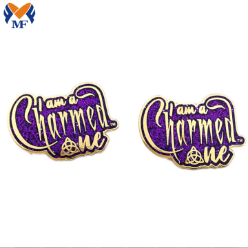 Craft Custom Design Enamel Glitter Pin