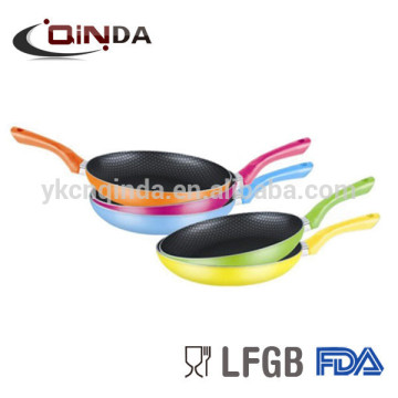 Forged aluminum chinese wok range 28cm cast aluminium deep fry pan without lid