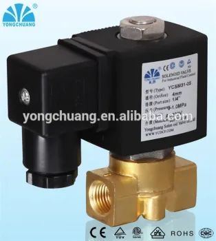 YONGCHUANG YCSM31 2/2 way Direct acting brass stainless steel plastic solenoid valve 220v ac