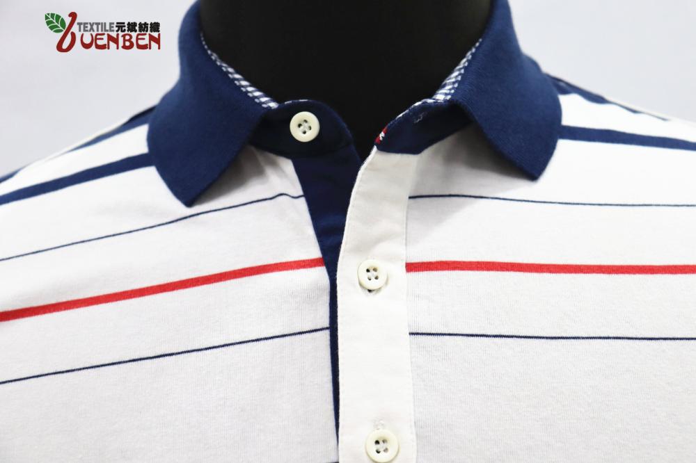 Men's YD Stripe Jersey With Dip-Dye Polo