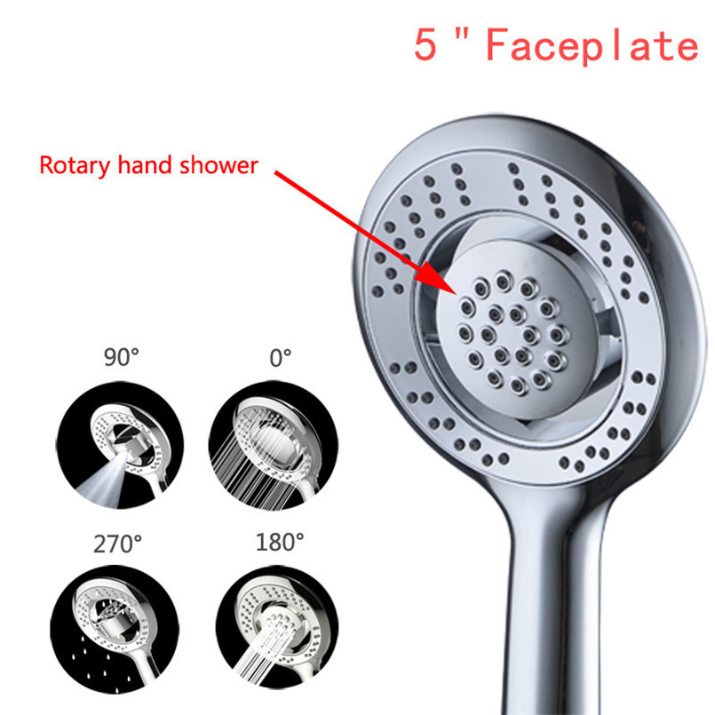 Shower head anti limestone hand shower ABS plating water-saving shower oxygen shower head shower head rainfall chuveiro 30A29