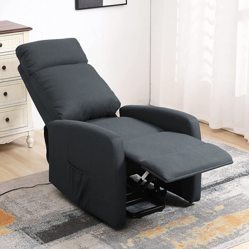 Sofá reclinável de massagem de tecido de um assento