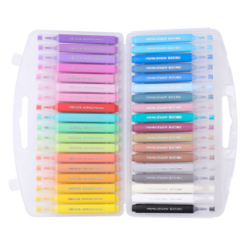 Macarone Acrylic Paint Markers - Durable Bright Painting Colors for Kids and Students
