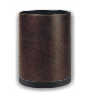 JF5321 Metal Waste Bin Leather Cover(high quality)