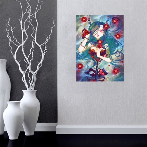 Anime Girl Decorativa Pintura Diamante Pintura