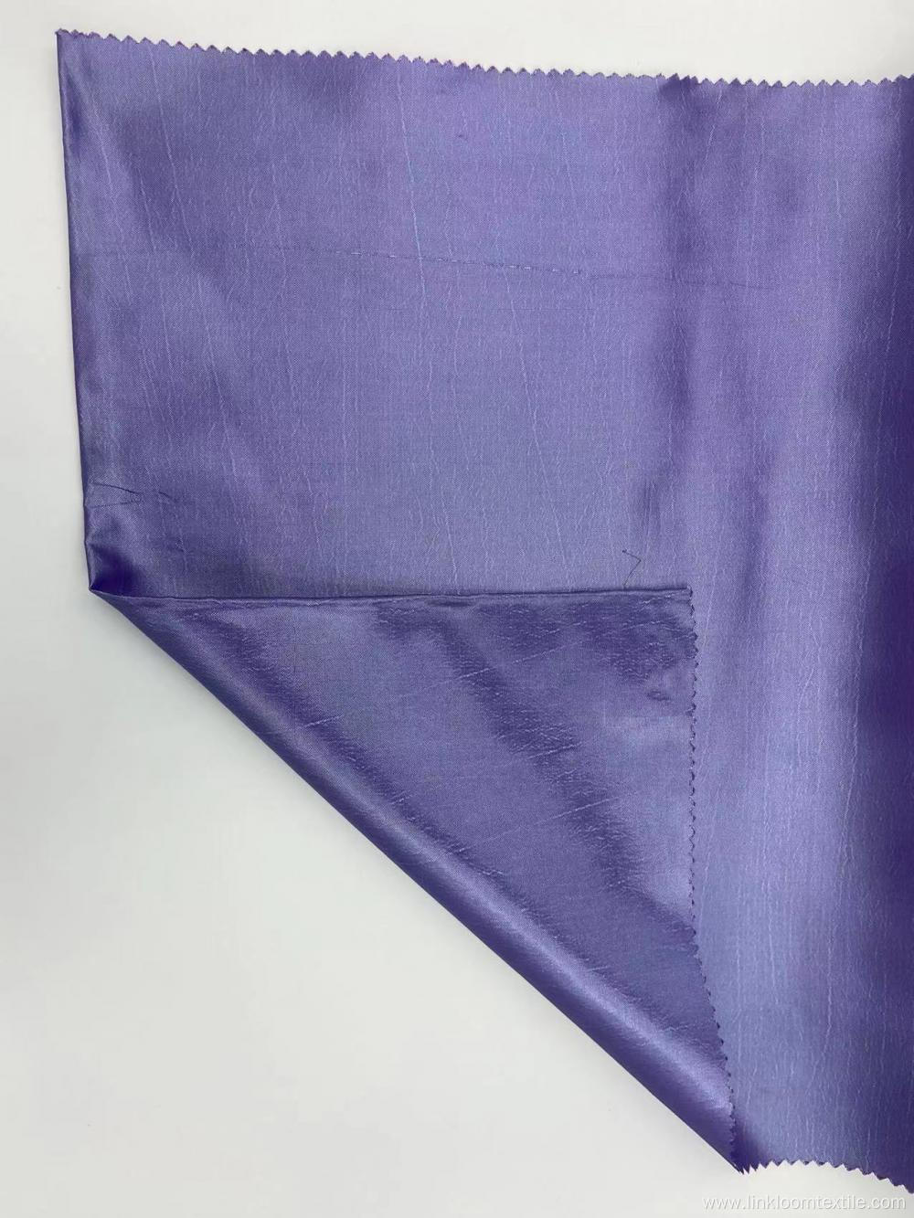 100% Polyester Purple Color Bright Surface Fabric