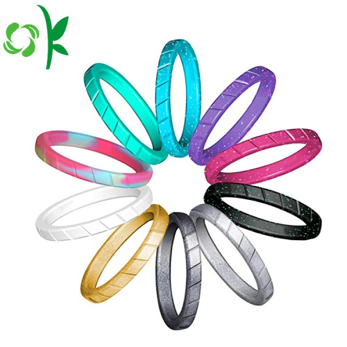 Meilleure qualité belle bague femme en silicone Fashon Soft Rings