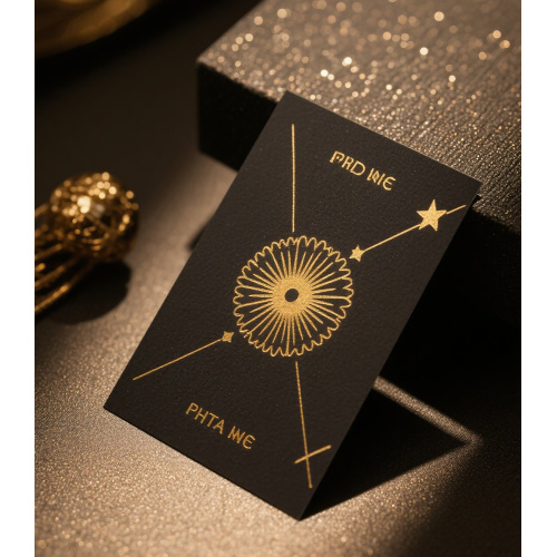 Customizable foil stamped card