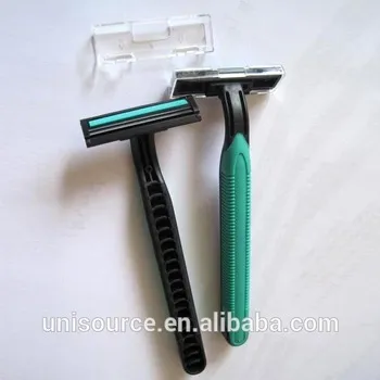 Razors with rubber strip and cover