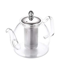 tùy chỉnh thủy tinh borosilicate chịu nhiệt sang trọng bộ ấm trà lớn