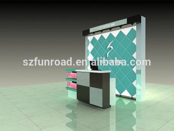Black Luxury Cosmetic Display Counter Display Cabinet for sale