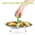 Stainless Steel Vegetable Steamer Basket With PP Handle