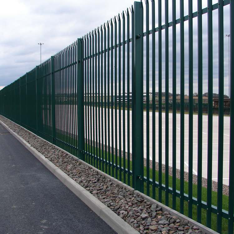 PVC Coated High Security Steel Palisade Fence