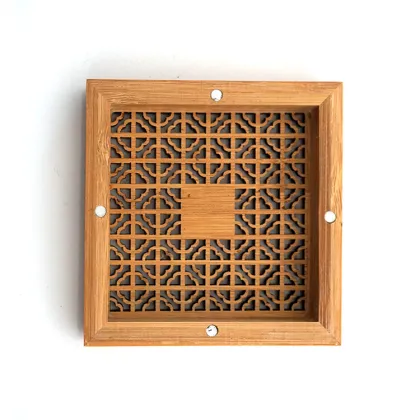 Bamboo Wood Incense Burner with Coil Incense Storage Drawer