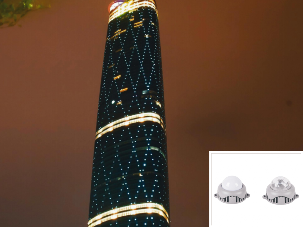 Luces de píxeles LED para animación de edificios