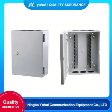 Una caja de distribución telefónica interior de plástico de 100 pares.