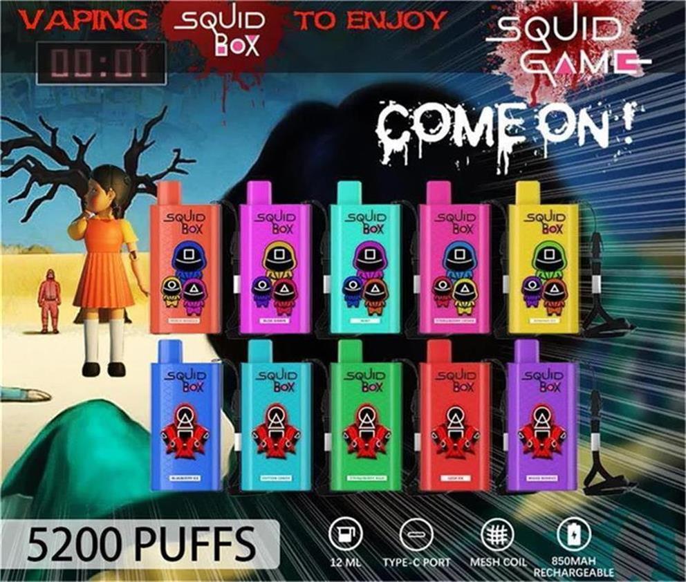 Randm Squid хайрцаг 5200 хайрцаг нэг удаагийн хэрэгсэл