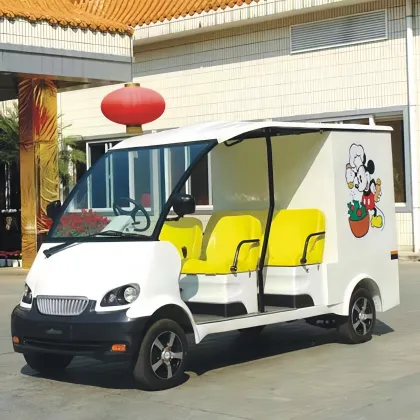 CE Certified Mini 4-Seater Battery-Powered Electric Dining Car