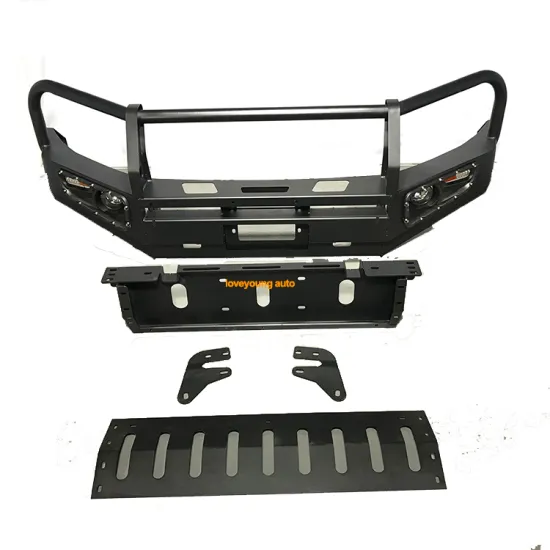 Factory Wholesales Auto Car Front Bumper with LED Steel Front Bar for LC100/LC200/LC150