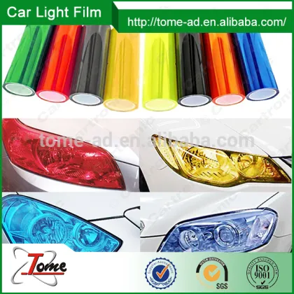 Car light film/car lamp vinly film/self adhesive car head light film