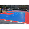 Cancha de baloncesto jugando pisos