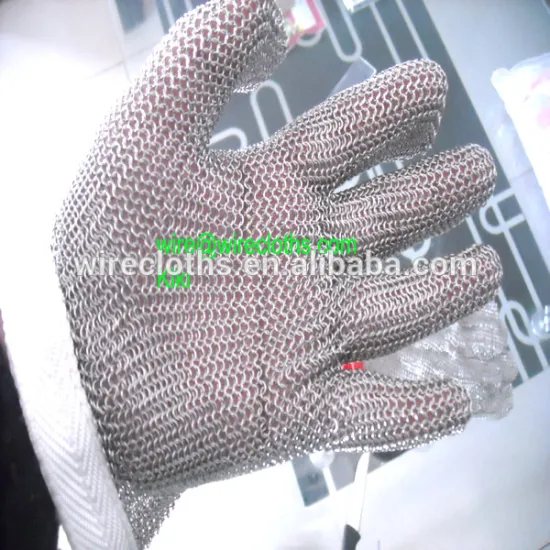 stainless steel wire mesh cut resistant gloves competitive price