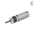 Motor DC Brushed Poros Datar Perak dengan Gearbox