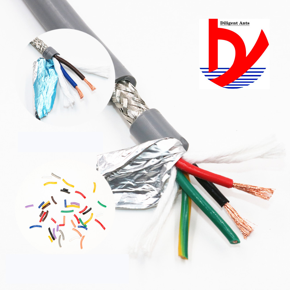 20AWG 2/3/4/5 core Towline shielded cable 5m PVC flexible wire TRVVP resistance to bending corrosion resistant copper wire