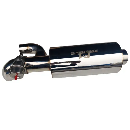 SHUNCHI Stainless Steel Exhaust Pipe with Pneumatic Cutout Valve - Remote Control