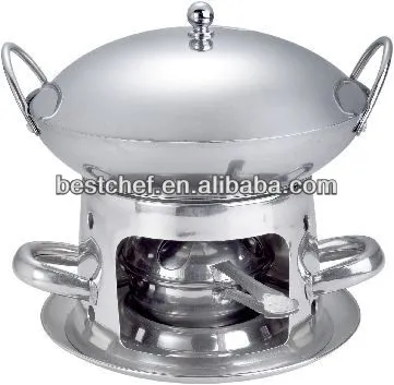 stainless steel Alcohol stove with pot