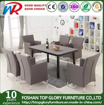 New Product 1.2mm Aluminium and 2*2 Textilene Fabric Outdoor Dining Table Sets