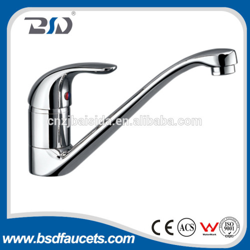 2016 Hot sales chrome plated brass kitchen faucet,kitchen water faucet,flexible hose kitchen faucet