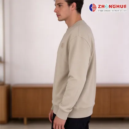 Casual Embossed Men Pullover
