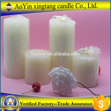 Wholesale scented wax religious decorative pillar candle