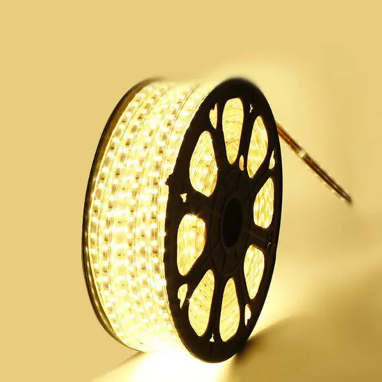 220V EU Plug 2835 Warm White LED Strip - 60 LEDs per Meter - LED Rope Light