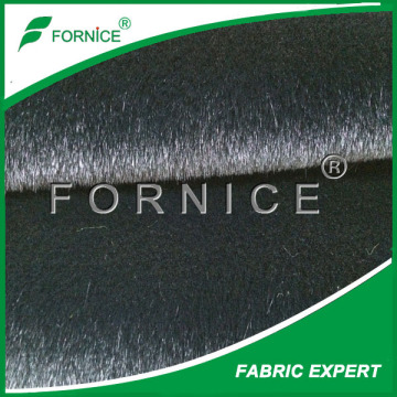 China manufacturer fake mink flocking fur fabric for garments